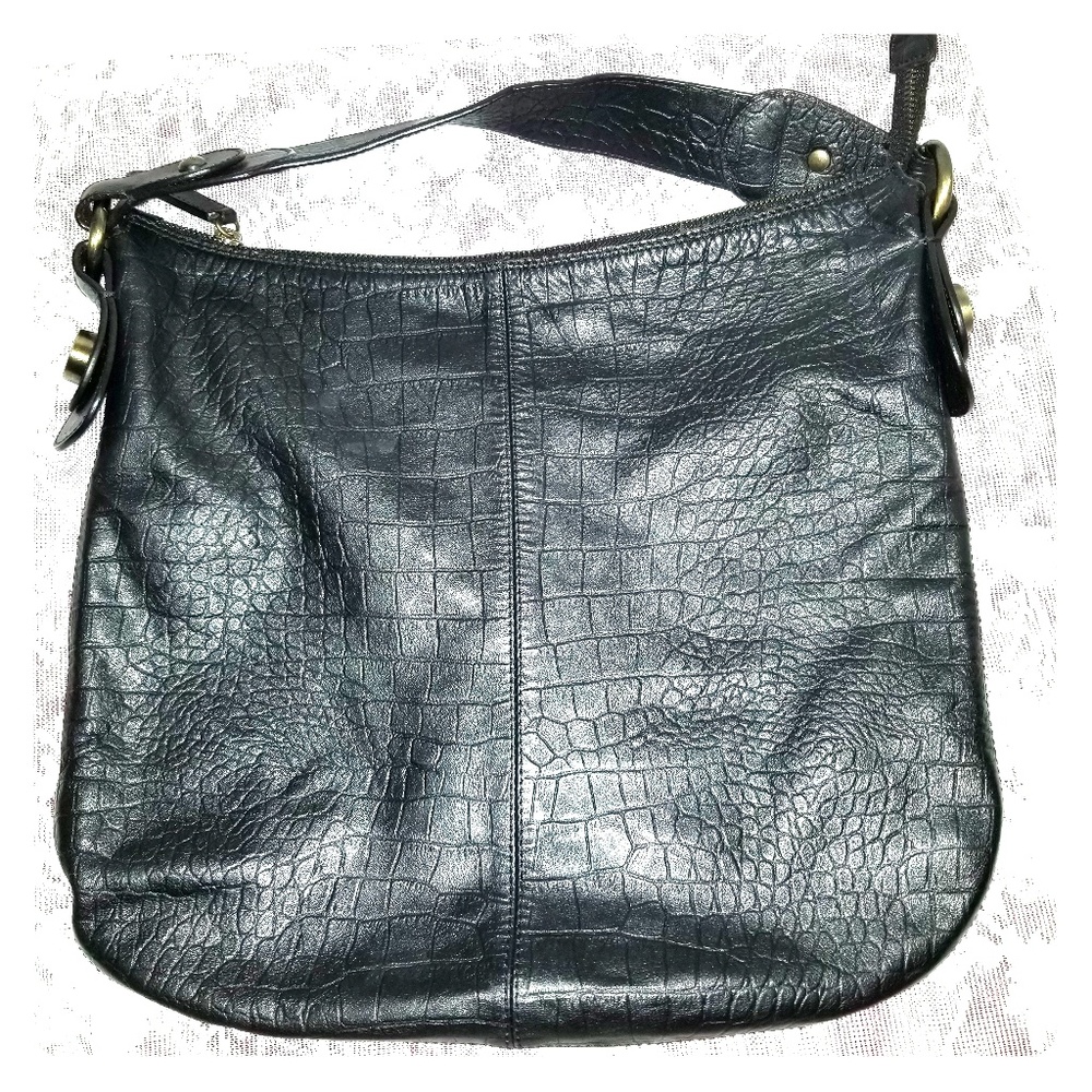 Empario Armani Classic Craco Embossed Handbag